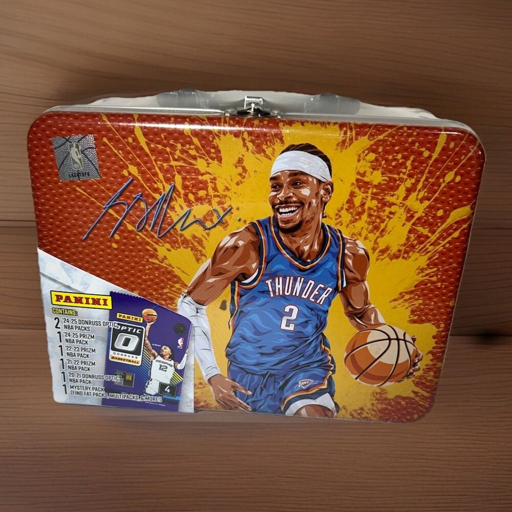 2024 Panini Thunder Shai Gilgeous-Alexander Lunch Box Tin - NEW/SEALED